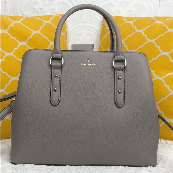 kate spade Handbags - 🌸OFFERS?🌸Kate Spade All Leather Gray Satchel